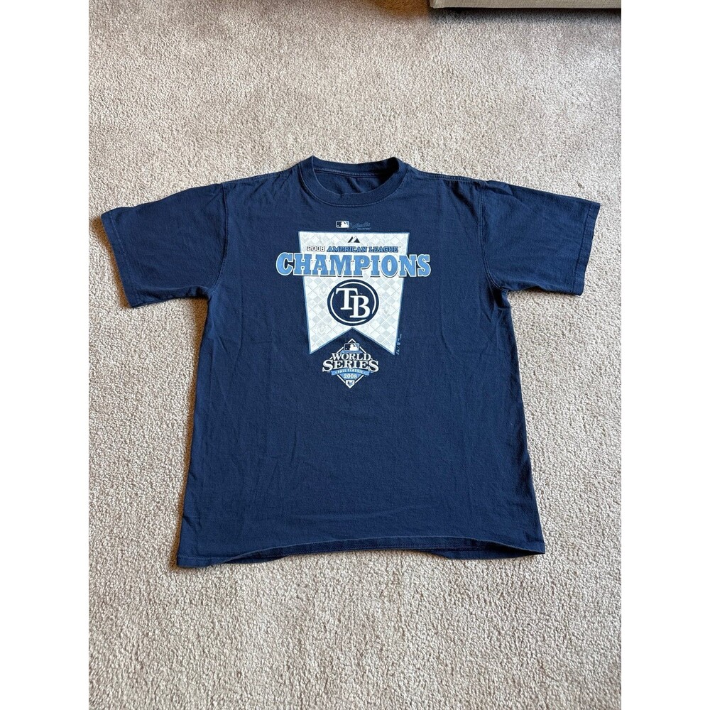 Tampa Bay Rays 2008 AL Champions Men’s Graphic Tee Size Large
